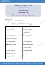 Đề thi giữa kì 1 Văn 7 Cánh diều - Đề số 8